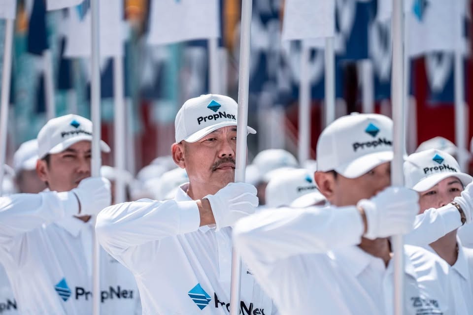 PropNex Realty salespeople at a company ceremony